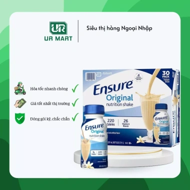 Sữa Ensure Mỹ 237ml Vanilla Chocolate - Thùng 30 Chai 1.985.000 VND 2