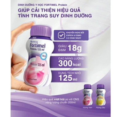 Sữa Fortimel Protein 24 chai 125ml - Dinh dưỡng tối ưu, hỗ trợ sức khỏe, giảm giá 2.34 triệu