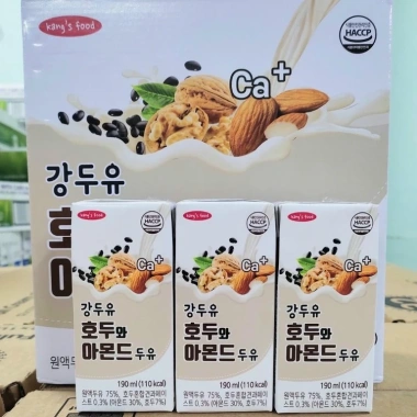 Sữa hạt đậu đen, hạnh nhân, óc chó nhập Hàn Quốc - Thùng 16 hộp 190ml - Giá ưu đãi 185.000₫ 3