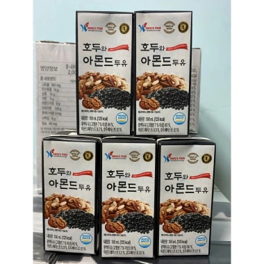 Sữa hạt đậu đen, hạnh nhân, óc chó nhập Hàn Quốc - Thùng 16 hộp 190ml - Giá ưu đãi 185.000₫ 6
