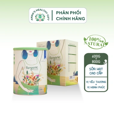 Sữa hạt Forganic thay thế bữa ăn 800g/600g, giàu protein, giảm giá 755.000 VND