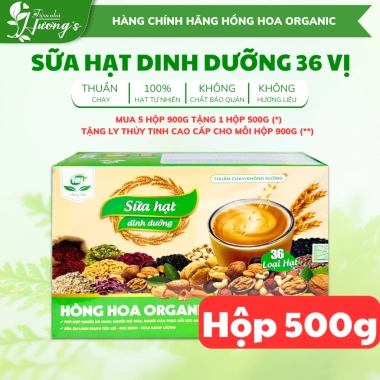 Sữa Hạt Hồng Hoa 36-41 Vị Thuần Chay Dinh Dưỡng - Giá chỉ 218.000đ (giảm 20%)