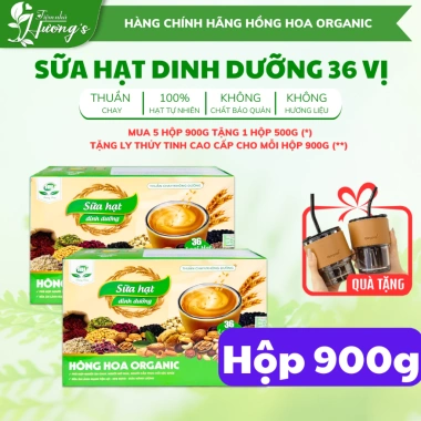Sữa Hạt Hồng Hoa 36-41 Vị Thuần Chay Dinh Dưỡng - Giá chỉ 218.000đ (giảm 20%)