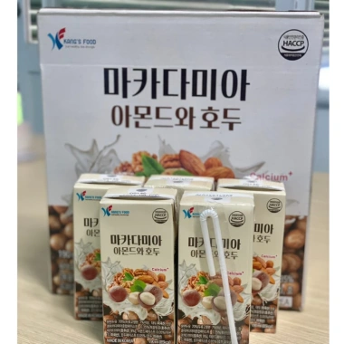Sữa hạt macca hạnh nhân óc chó Hàn Quốc thùng 16 hộp - Giá ưu đãi 185.000 VND