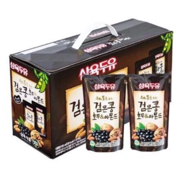 Sữa hạt óc chó, hạnh nhân, đậu đen Hàn Quốc 190ml - Thùng 20 bịc giảm giá 390.000 VND