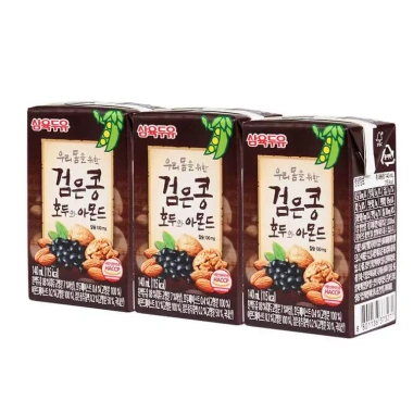 Sữa hạt óc chó, hạnh nhân, đậu đen Hàn Quốc 24 hộp 140ml - Tăng đề kháng, phát triển trí não - Giá ưu đãi 304.520₫