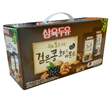 Sữa hạt Samyook đậu đen, óc chó, hạnh nhân 190ml x20 - Dinh dưỡng cao, giảm giá 450k