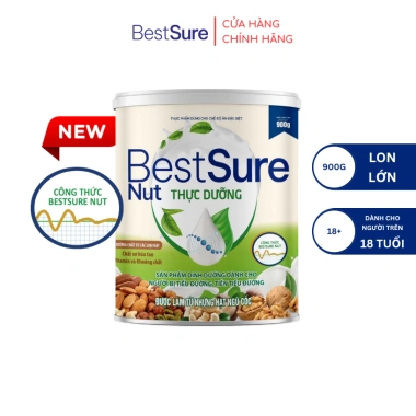 Sữa hạt thuần chay Best Sure Nut 900g – Ổn định đường huyết tiểu đường, giá 320k 2 Sữa hạt thuần chay Best Sure Nut 900g – Ổn định đường huyết tiểu đường, giá 320k 2
