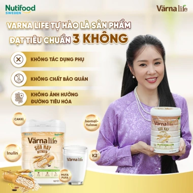 Sữa Hạt VARNA LIFE Combo 3 - Ít Ngọt, Không Lactose, Đạm Thực Vật, Bổ Canxi, Tặng 3 Quà - 2.25 triệu 5