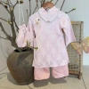 Sữa Kids Áo Dài 4ct Bé Trai & Gái Lụa Gấm Mềm Mịn, Phù hợp Tết Lễ Hội 7-15kg 4