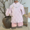 Sữa Kids Áo Dài 4ct Bé Trai & Gái Lụa Gấm Mềm Mịn, Phù hợp Tết Lễ Hội 7-15kg 10