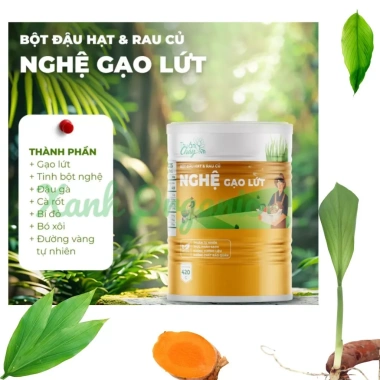 Sữa Nghệ Gạo Lứt 420g: Hỗ Trợ Tiêu Hóa, Dinh Dưỡng Toàn Diện, Giá 198.000₫