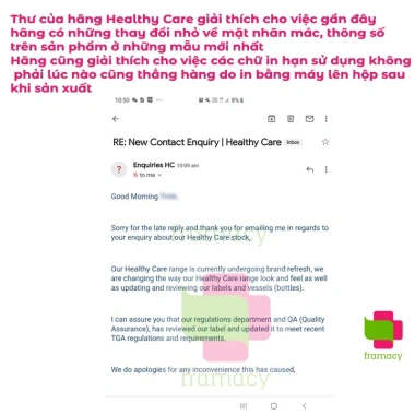 Sữa Ong Chúa Healthy Care Royal Jelly 1.000mg Úc 365 viên - Làm đẹp da, cân bằng nội tiết, chống lão hoá, 823,000₫ 4