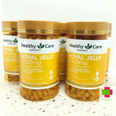Sữa Ong Chúa Healthy Care Royal Jelly 1.000mg Úc 365 viên - Làm đẹp da, cân bằng nội tiết, chống lão hoá, 823,000₫ 5