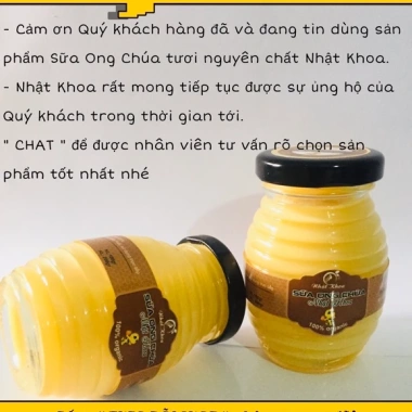 Sữa ong chúa tươi 100g đạt ATTP - Giá giảm còn 70.000, tặng cọ mềm