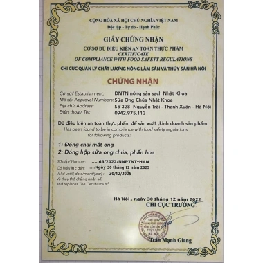 Sữa ong chúa tươi 100g đạt ATTP - Giá giảm còn 70.000, tặng cọ mềm 6 Sữa ong chúa tươi 100g đạt ATTP - Giá giảm còn 70.000, tặng cọ mềm 6