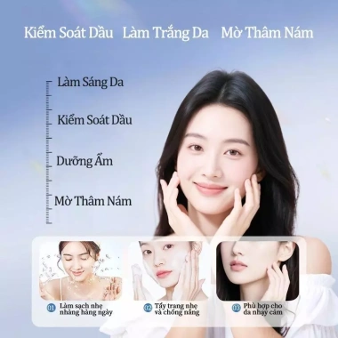 Sữa rửa mặt 377 - Làm sáng, giảm thâm nám, kiểm soát dầu, da sạch mịn hồng, 179.208 VND