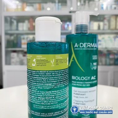 Sữa rửa mặt A-Derma Biology AC Gel Moussant Purifiant cho da dầu mụn - 375.000 (giảm 25%) 2