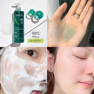 Sữa rửa mặt Aderma Gel Moussant Purifiant cho da dầu mụn, da nhạy cảm 200-400ml – Giảm giá 22% chỉ 365k
