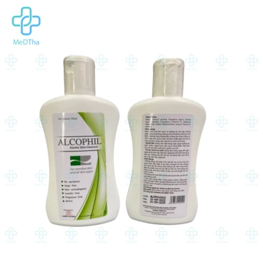 Sữa rửa mặt Alcophil da dầu mụn da nhạy cảm, làm sạch sâu ngừa mụn 150ml 140k