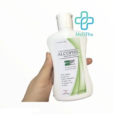 Sữa rửa mặt Alcophil da dầu mụn da nhạy cảm, làm sạch sâu ngừa mụn 150ml 140k