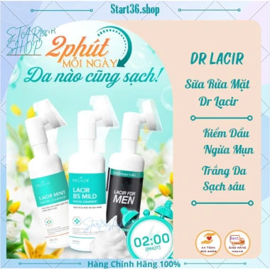 Sữa rửa mặt B5 Dr Lacir 150ml - Giảm bóng dầu, làm sạch sâu, ngừa mụn, sáng da cho nam nữ, chỉ 215k