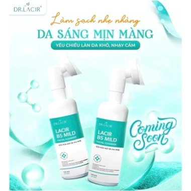 Sữa rửa mặt B5 Dr Lacir 150ml - Giảm bóng dầu, làm sạch sâu, ngừa mụn, sáng da cho nam nữ, chỉ 215k