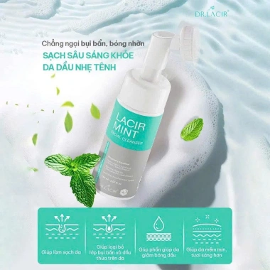 Sữa rửa mặt B5 Dr Lacir 150ml - Giảm bóng dầu, làm sạch sâu, ngừa mụn, sáng da cho nam nữ, chỉ 215k 9 Sữa rửa mặt B5 Dr Lacir 150ml - Giảm bóng dầu, làm sạch sâu, ngừa mụn, sáng da cho nam nữ, chỉ 215k 9