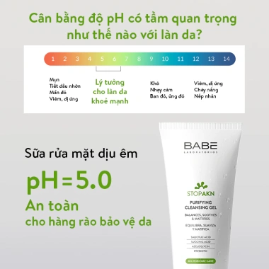 Sữa Rửa Mặt BABE Stop AKN Purifying Gel Da Dầu Mụn 200ml - 275.000₫ - Kiểm Soát Dầu, Ngừa Mụn 8 Sữa Rửa Mặt BABE Stop AKN Purifying Gel Da Dầu Mụn 200ml - 275.000₫ - Kiểm Soát Dầu, Ngừa Mụn 8