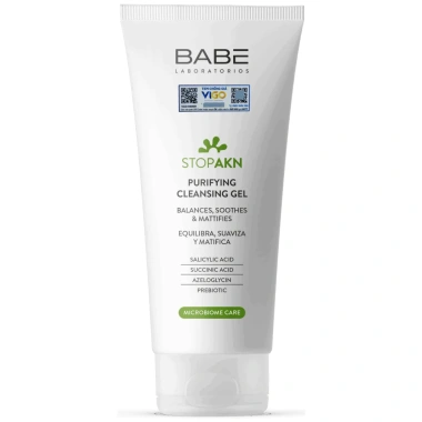 Sữa Rửa Mặt BABE Stop AKN Purifying Gel Da Dầu Mụn 200ml - 275.000₫ - Kiểm Soát Dầu, Ngừa Mụn