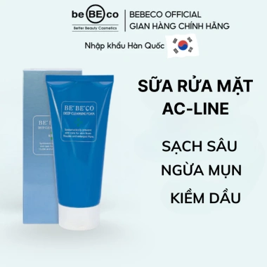 Sữa rửa mặt BEBECO AC-T Line Hàn Quốc 170ml - Ngừa mụn, kiềm dầu, thu nhỏ lỗ chân lông, giảm mụn, chỉ 320k