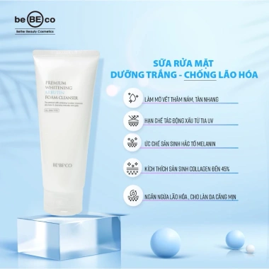 Sữa rửa mặt BEBECO Arbutin - Dưỡng trắng, phục hồi da, giảm thâm, giá 288.000₫ 2