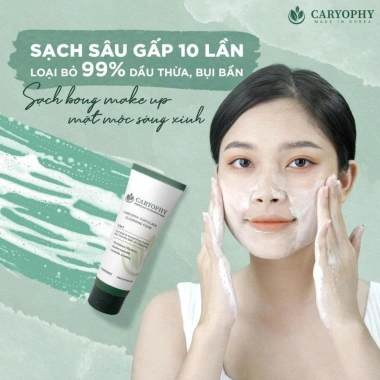 Sữa rửa mặt Caryophy Portulaca Cleansing Foam 150ml - Sạch sâu 2 lần, ngừa mụn, 39k 5
