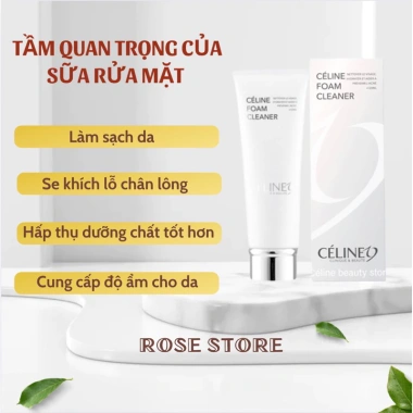 Sữa rửa mặt Celine19 120ml - Sạch sâu, giảm dầu, ngừa mụn - 229k - Rose Store 7 Sữa rửa mặt Celine19 120ml - Sạch sâu, giảm dầu, ngừa mụn - 229k - Rose Store 7