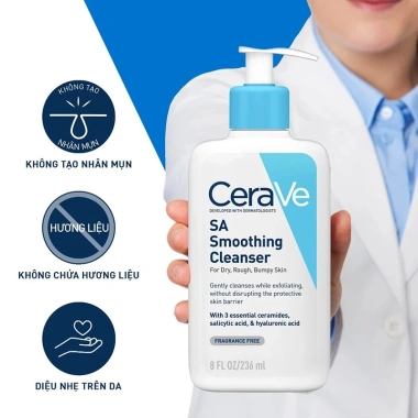 Sữa Rửa Mặt Cerave Foaming Cleanser 88-236-473ml - Sạch sâu, dưỡng ẩm, giá 200k