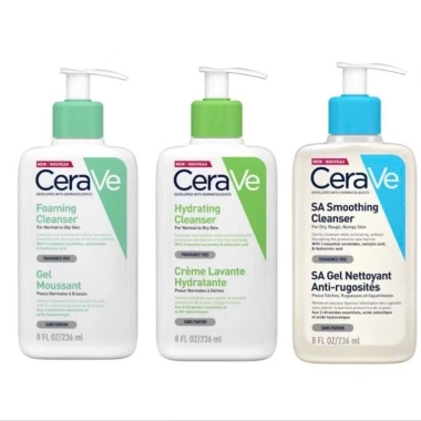 Sữa Rửa Mặt Cerave Sạch Sâu 236ml cho Da Thường Da Dầu Da Khô Dưỡng ẩm Kiểm soát bã nhờn MHStore