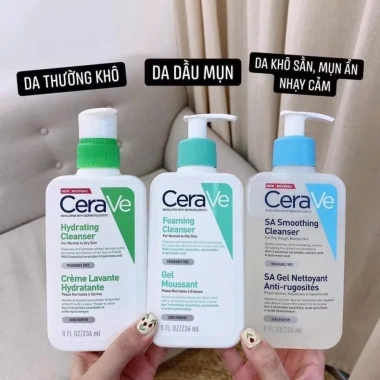 Sữa Rửa Mặt Cerave Sạch Sâu 236ml cho Da Thường Da Dầu Da Khô Dưỡng ẩm Kiểm soát bã nhờn MHStore 6 Sữa Rửa Mặt Cerave Sạch Sâu 236ml cho Da Thường Da Dầu Da Khô Dưỡng ẩm Kiểm soát bã nhờn MHStore 6