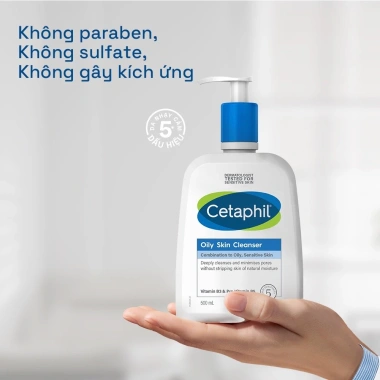 Sữa rửa mặt CETAPHIL Oily Skin Cleanser 118ml – Dịu lành, kiểm soát da dầu nhạy cảm, chỉ 204.000₫ 7