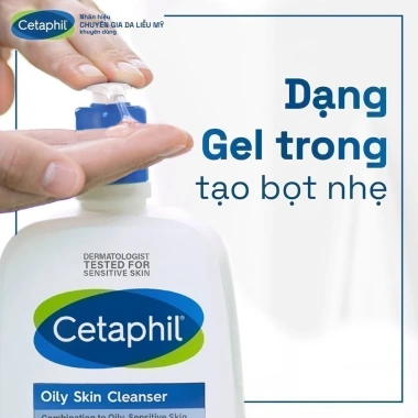 Sữa rửa mặt Cetaphil Oily Skin Cleanser 473ml - Dịu lành cho da dầu nhạy cảm, giá 386k 5