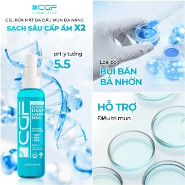 Sữa rửa mặt CGF Hàn Quốc 150ml cho da dầu mụn - Dịu nhẹ, lành tính, giá sỉ 195k, giảm còn 290k 5 Sữa rửa mặt CGF Hàn Quốc 150ml cho da dầu mụn - Dịu nhẹ, lành tính, giá sỉ 195k, giảm còn 290k 5