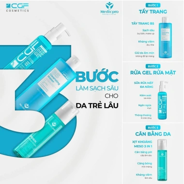 Sữa rửa mặt CGF Hàn Quốc 150ml cho da dầu mụn - Dịu nhẹ, lành tính, giá sỉ 195k, giảm còn 290k