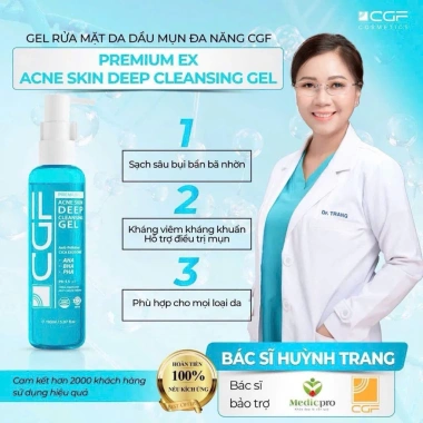 Sữa Rửa Mặt CGF Hàn Quốc 150ml Dành Cho Da Dầu Mụn, Thải Độc, Giá 295.000đ 2