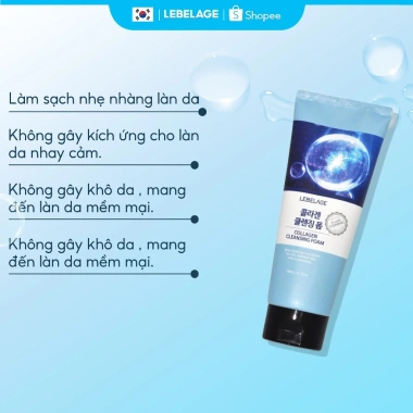 Sữa rửa mặt Collagen LEBELAGE 180ml: Dưỡng ẩm nhẹ, không khô da, chỉ 139k 4