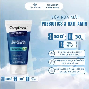Sữa rửa mặt Compliment No Problem BHA & Tea Tree 200ml - Giảm dầu mụn, làm sạch sâu, nhập khẩu 4