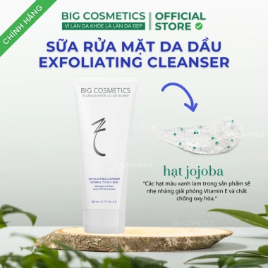 Sữa rửa mặt da dầu Exfoliating Cleanser 60ml/200ml - Làm sạch sâu, kiểm soát bã nhờn, giảm mụn, giá ưu đãi 365.000 VND