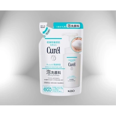 Sữa rửa mặt dạng bọt Curel 130ml - Dưỡng ẩm sâu cho da nhạy cảm, giảm giá 283k