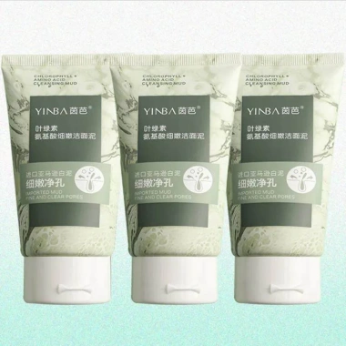 Sữa rửa mặt đất sét YINBA giảm mụn đầu đen, tạo bọt kiềm dầu, làm sâu, da mịn màng, dưỡng ẩm - 125k 2