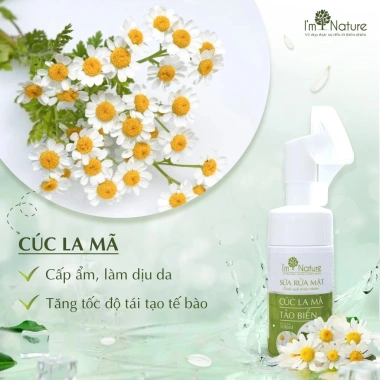 Sữa Rửa Mặt Đầu Cọ Tạo Bọt I’m Nature 100ml - Trắng Sáng Kiềm Dầu Giảm Mụn - 225k