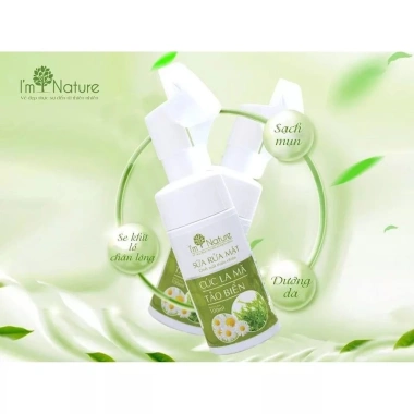 Sữa Rửa Mặt Đầu Cọ Tạo Bọt I’m Nature 100ml - Trắng Sáng Kiềm Dầu Giảm Mụn - 225k 4 Sữa Rửa Mặt Đầu Cọ Tạo Bọt I’m Nature 100ml - Trắng Sáng Kiềm Dầu Giảm Mụn - 225k 4