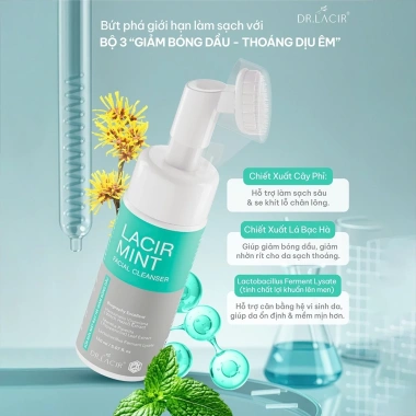 Sữa rửa mặt Dr.lacir chiết xuất phỉ - Da sạch sáng, giảm bóng dầu, giá 245k 2